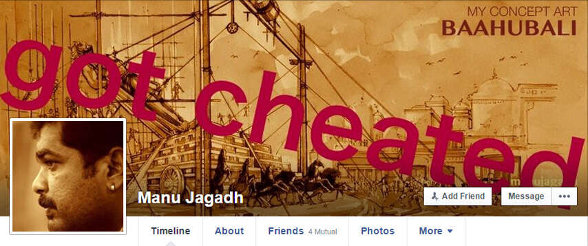 ബാഹുബലി: പേരൊഴിവാക്കി ചതിച്ചതായി മലയാളി ആർട്ട് ഡയറക്ടർ