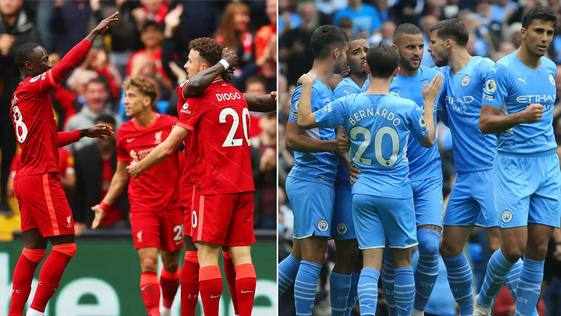 MAN CITY AND LIVERPOOL